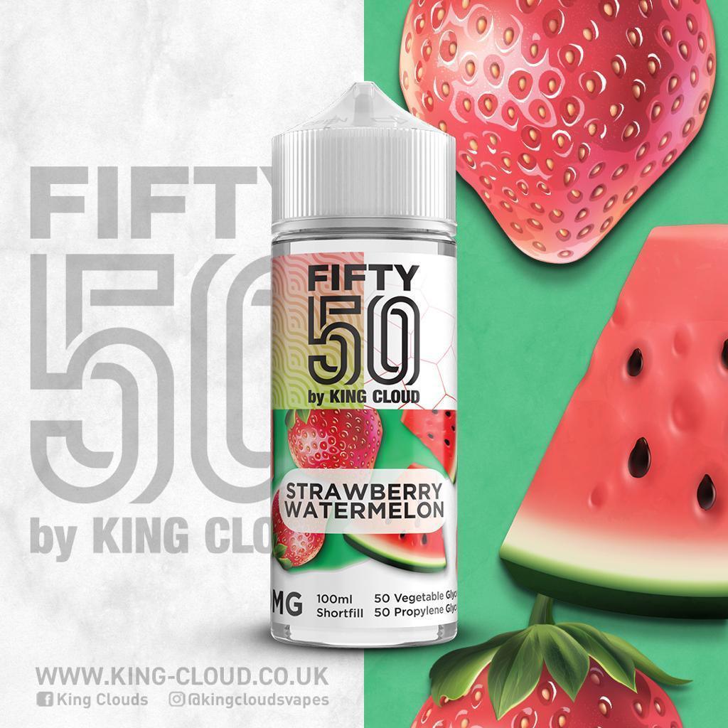 King Cloud Fifty50 Strawberry Watermelon 100ml  Royal Vapes