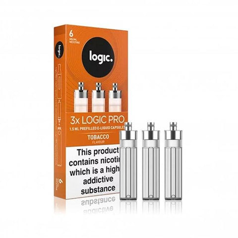 Logic Pro E-Liquid Tobacco Capsules 6mg