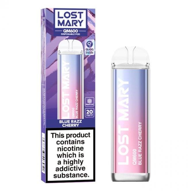 Lost Mary QM600 Blue Razz Cherry Disposable Royal Vapes Lost Mary QM600 Blue Razz Cherry Disposable Royal Vapes