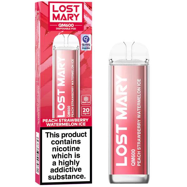 Lost Mary QM600 Peach Strawberry Watermelon Ice Disposable Royal Vapes Lost Mary QM600 Peach Strawberry Watermelon Ice Disposable Royal Vapes