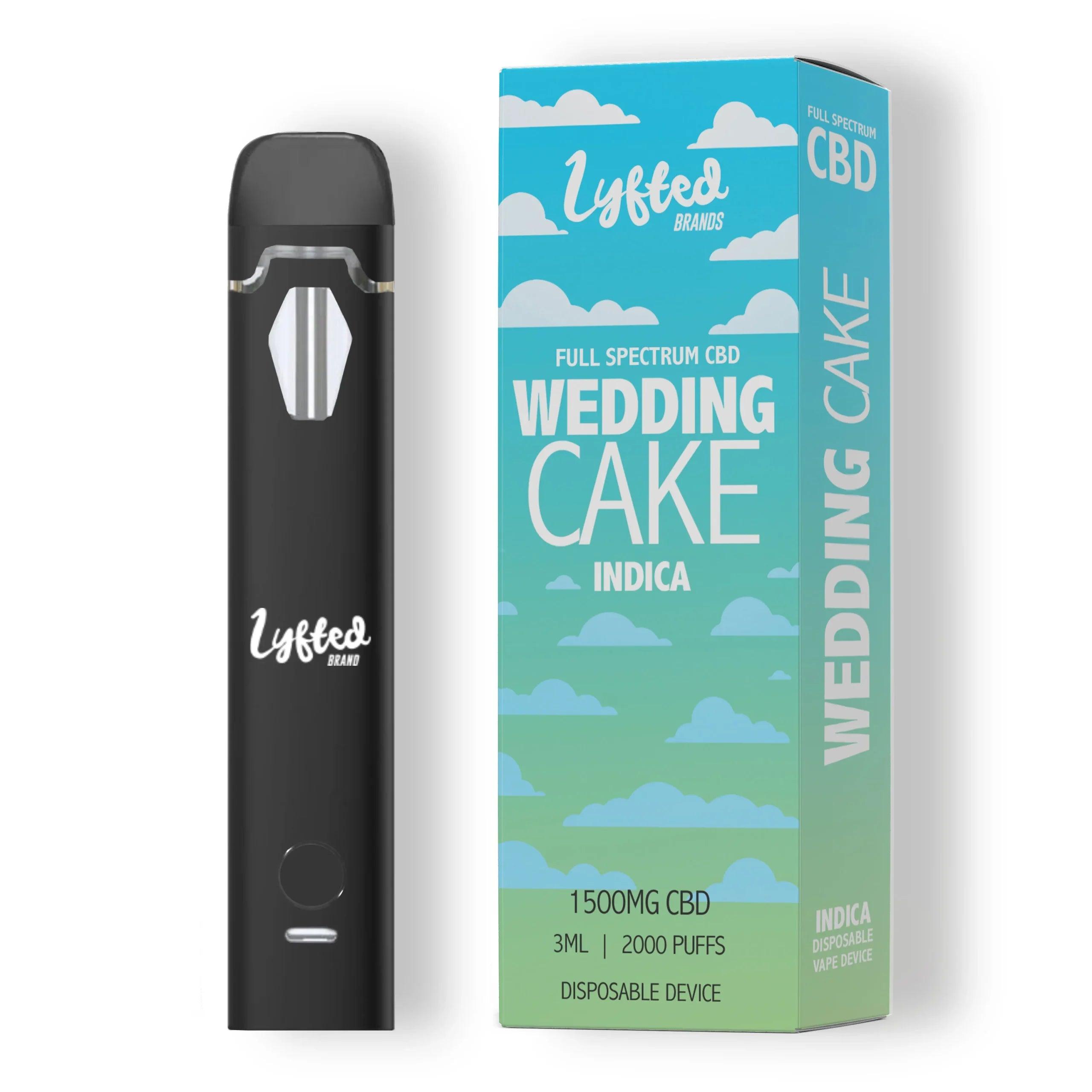 Lyfted Wedding Cake 1000mg CBD Disposable  Royal Vapes
