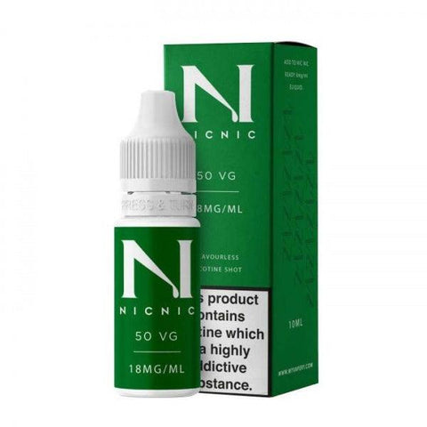 Nic Nic Nicotine Shot 18mg 10ml 50% VG