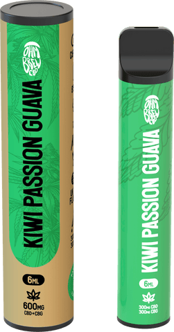 Ohm Brew Kiwi Passion Guava CBD Disposable Vape 600mg