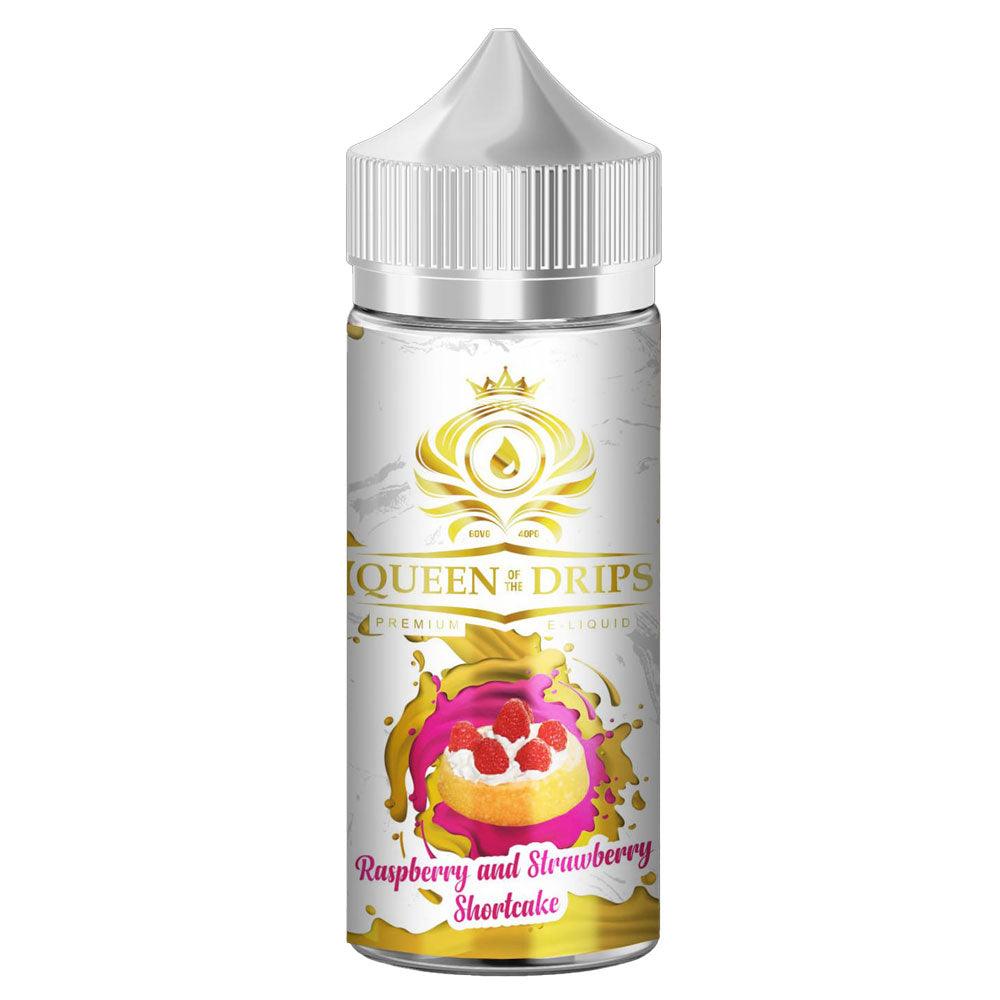 Queen Of The Drips Raspberry & Strawberry Shortcake 100ml  Royal Vapes