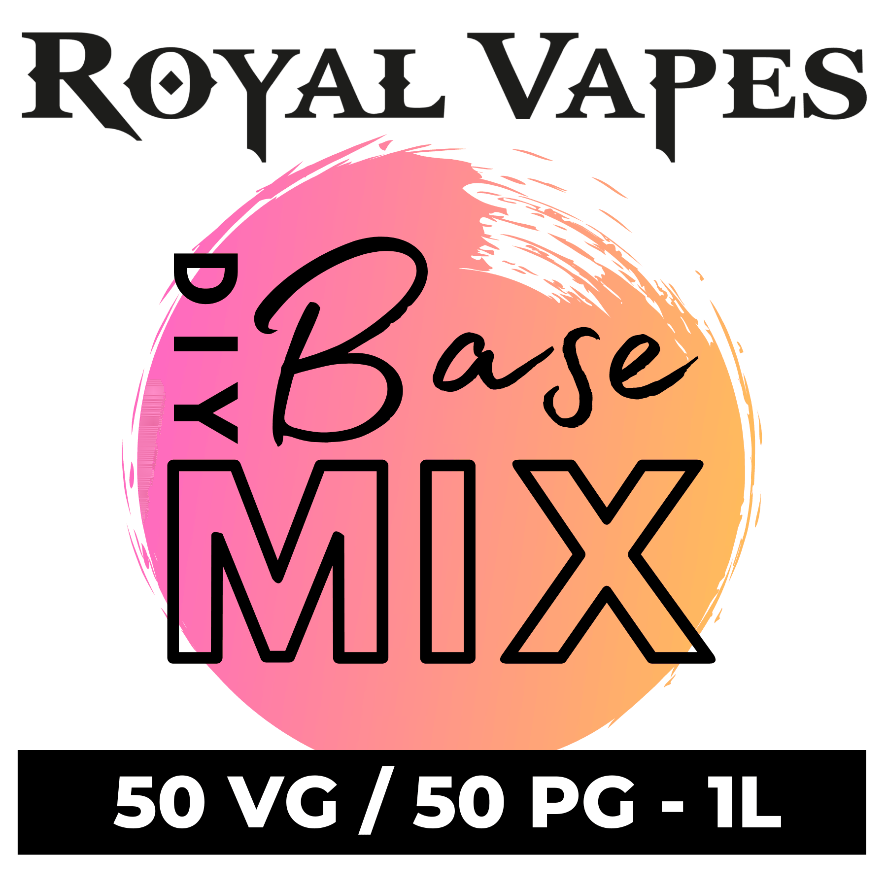 Royal Vapes DIY Base Mix 50VG/50PG 1 Litre Royal Vapes DIY Base Mix 50VG/50PG 1 Litre