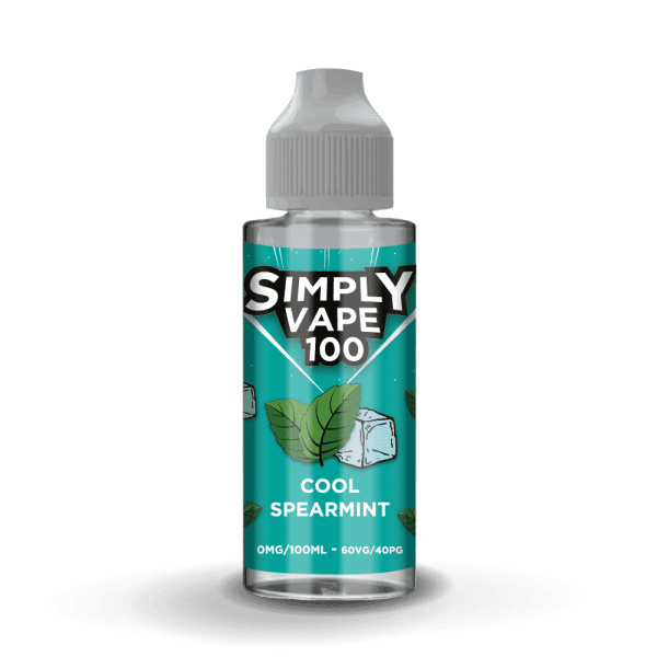 Simply Vape 100 Cool Spearmint 100ml  Royal Vapes