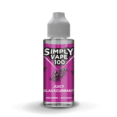 Simply Vape 100 Juicy Blackcurrant 100ml