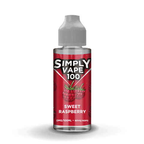 Simply Vape 100 Sweet Raspberry 100ml