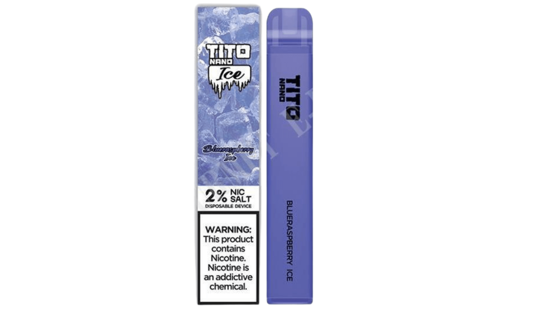 tito nano disposable vape Tito Nano Ice Blue Raspberry Ice Disposable – Royal Vapes