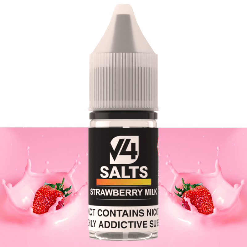 V4 Vapour Strawberry Milk Nic Salt 10ml  Royal Vapes