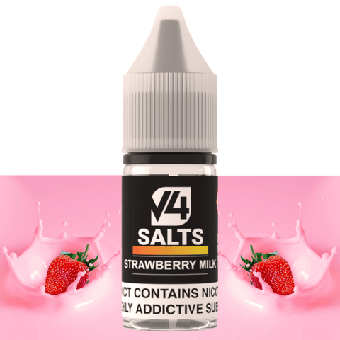 V4 Vapour Strawberry Milk Nic Salt 10ml 10mg