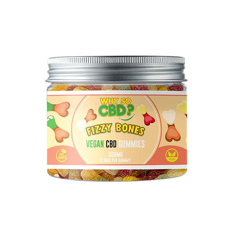 Why So CBD? Fizzy Bones CBD Vegan Gummies 500mg