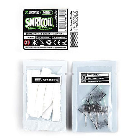 Wotofo PnP SMRT Coil Meshed Cotton Set (10 Pack) nexMESH Chill 0.20Ω