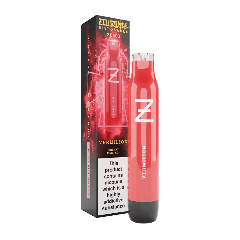 Zeus Juice Vermilion (Cherry Menthol) Disposable Royal Vapes Zeus Juice Vermilion (Cherry Menthol) Disposable Royal Vapes