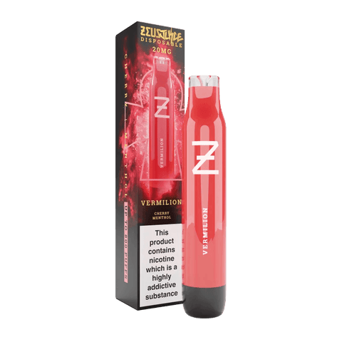 Zeus Juice Vermilion (Cherry Menthol) Disposable 20mg