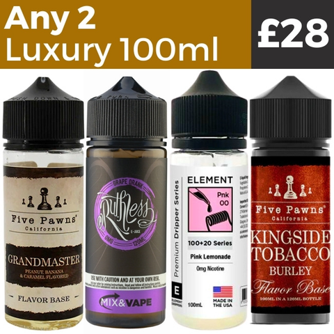 Any 2 for £28 | Luxury 100ml e-Liquids Royal Vapes