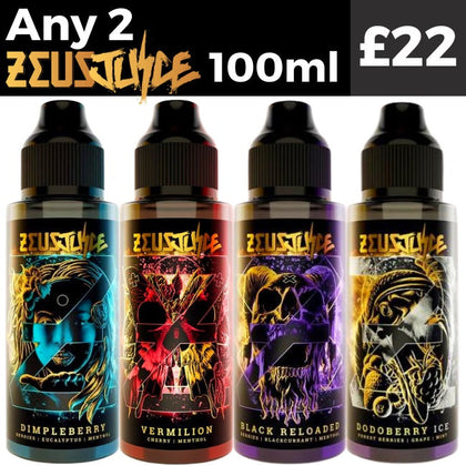 Any 2 for £22 | Zeus Juice 100ml eLiquids