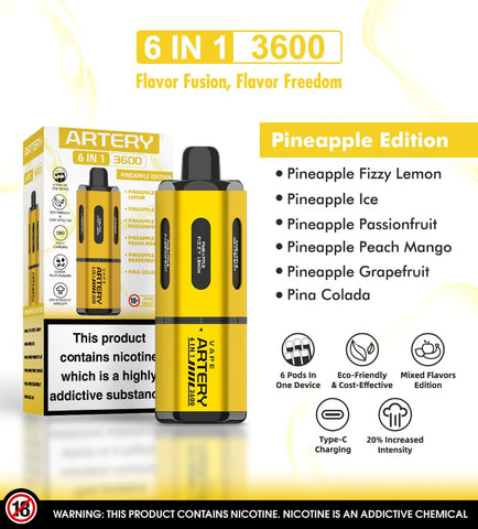 Artery 3600 6-in-1 Royal Vapes Artery 3600 6-in-1 Royal Vapes
