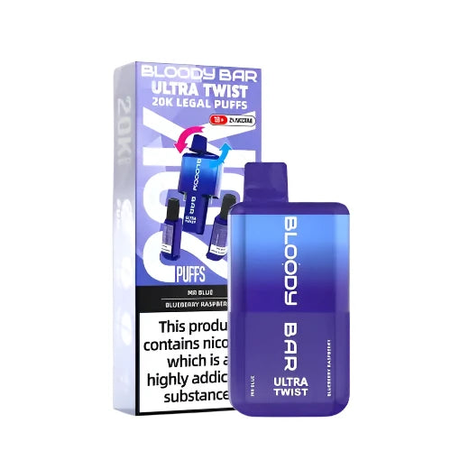 Bloody Bar Ultra Twist 20K Mr Blue / Blueberry Raspberry 20000 ...