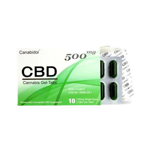 CBD by British Cannabis CBD Gel-Tabs 500mg (10 Caps)