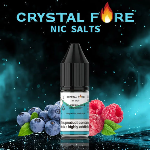 Crystal Fire Blueberry Sour Raspberry Nic Salt eLiquid 10ml 10mg