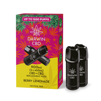 Darwin CBD 900mg CBD+CBG Prefilled Pods