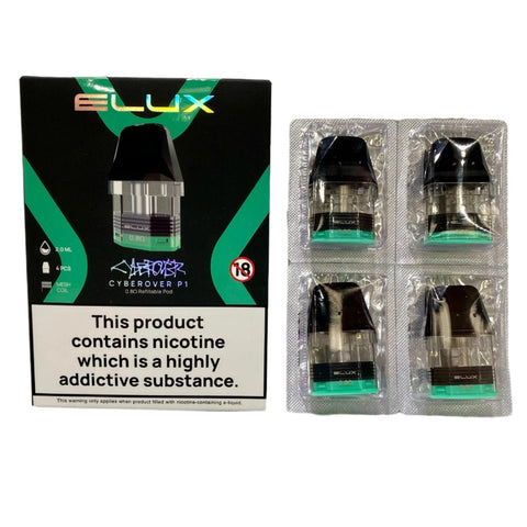 Elux Cyberover P1 Cyberover P1 Refillable Pods (4 Pack) – Royal Vapes