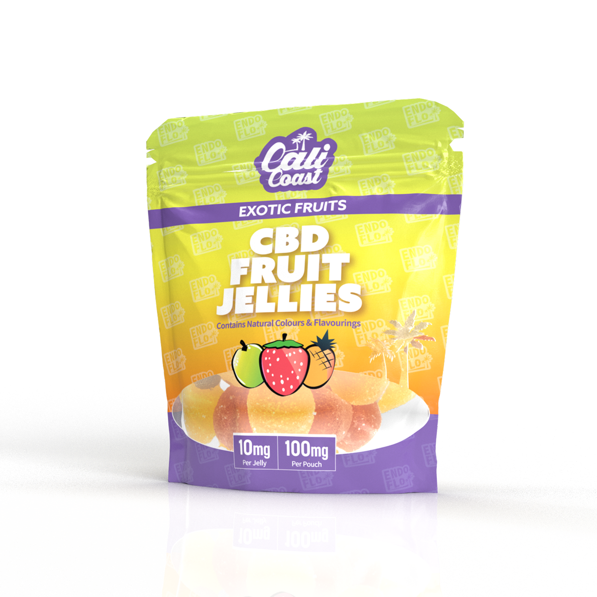 EndoFlo Cali Coast Exotic Fruits CBD Fruit Jellies  Royal Vapes