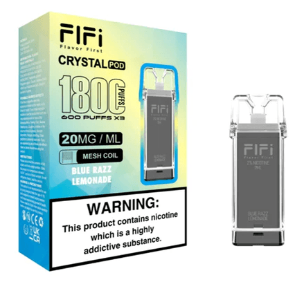 Fifi Crystal 600 Blue Razz Lemonade Prefilled Pods (3 Pack) – Royal Vapes