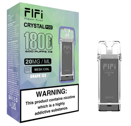 Fifi Crystal 600 Grape Ice Prefilled Pods (3 Pack)