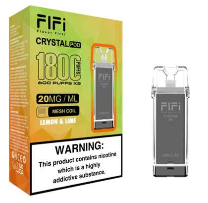 Fifi Crystal 600 Lemon & Lime Prefilled Pods (3 Pack)
