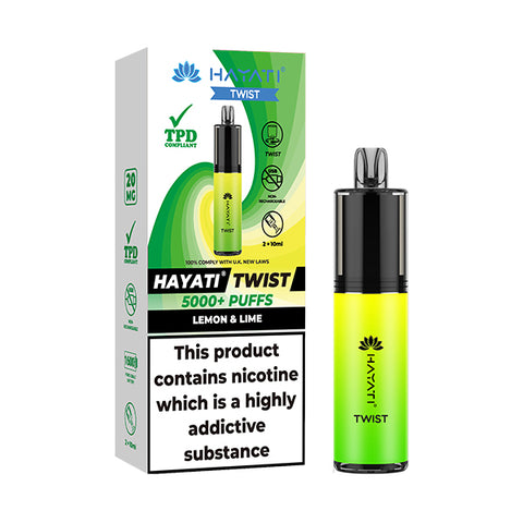 Hayati Twist 5000 Lemon & Lime Disposable Vape