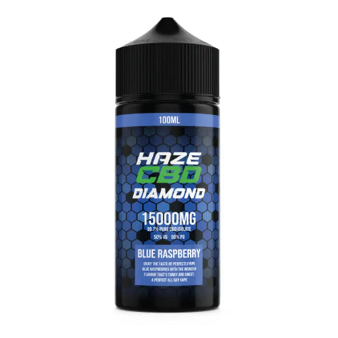 Haze CBD Diamond Blue Raspberry CBD eLiquid 100ml 15000mg