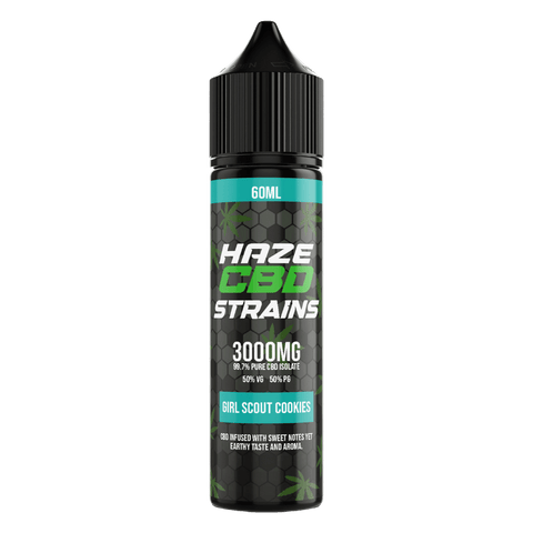 Haze CBD Strains Girl Scout Cookies CBD eLiquid 60ml 3000mg