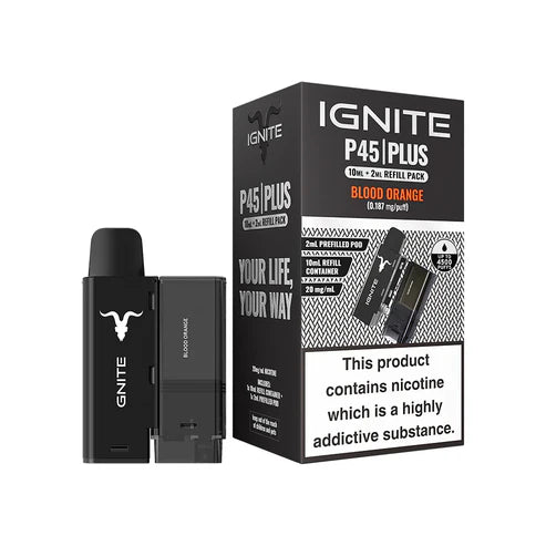 ignite pod vape P45 Plus Prefilled Pods – Royal Vapes VM3- 0.45 25-35W taste:Cola Vaping Without Nicotine: Why