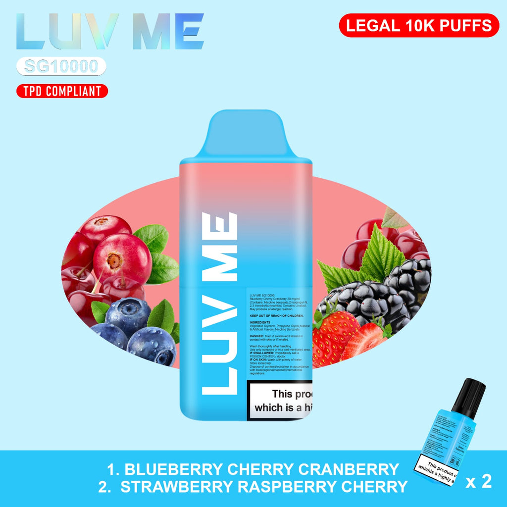 LUV ME 10K Blueberry Cherry Cranberry & Strawberry Raspberry Cherry ...