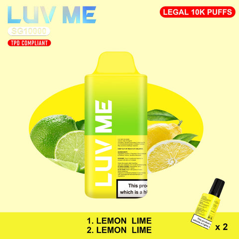 LUV ME 10K Lemon Lime 10000 Disposable Vape Royal Vapes LUV ME 10K Lemon Lime 10000 Disposable Vape Royal Vapes
