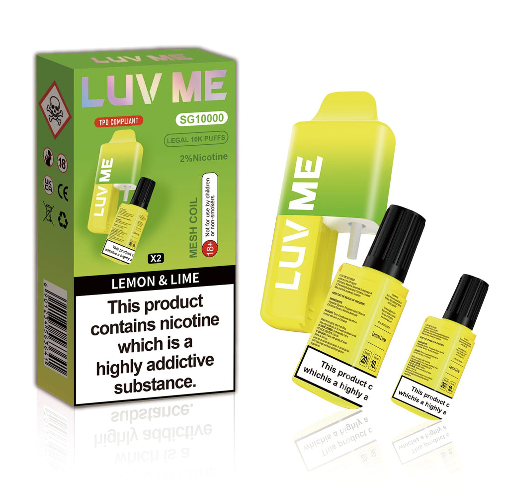 LUV ME 10K Lemon Lime 10000 Disposable Vape Royal Vapes LUV ME 10K Lemon Lime 10000 Disposable Vape Royal Vapes
