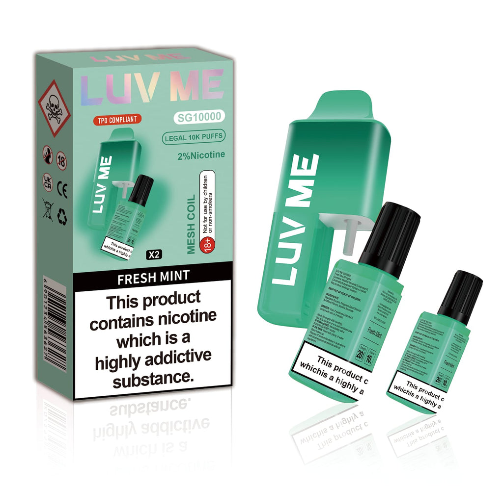 LUV ME 10K Fresh Mint 10000 Disposable Vape Royal Vapes LUV ME 10K Fresh Mint 10000 Disposable Vape Royal Vapes