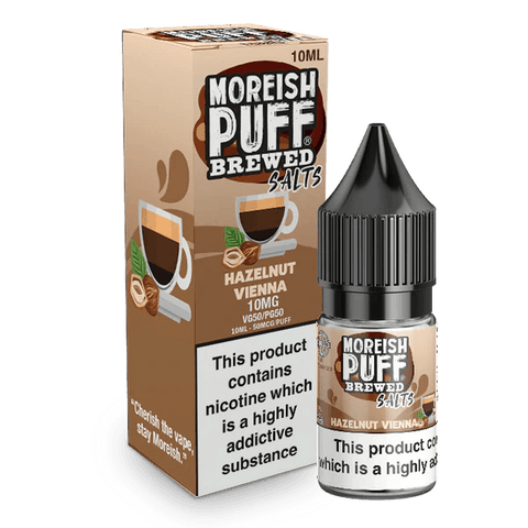 Moreish Puff Hazelnut Vienna Nic Salt 10ml 10mg