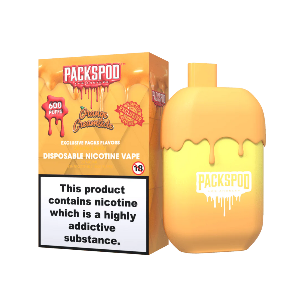 Packwoods Packspod Orange Creamsicle Disposable Royal Vapes Packwoods Packspod Orange Creamsicle Disposable Royal Vapes