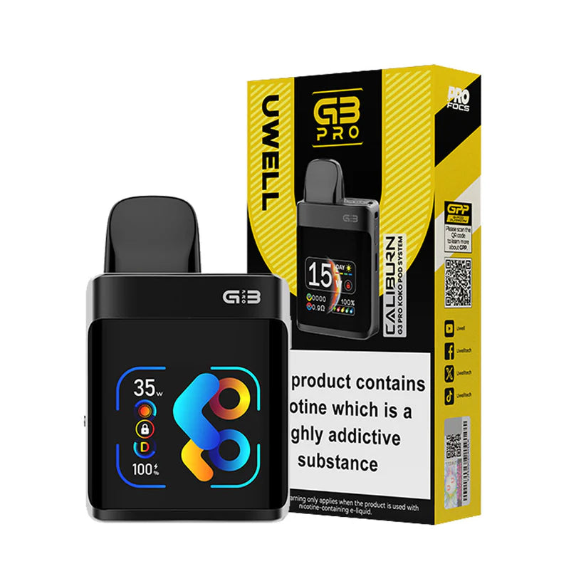 Uwell Caliburn G3 Pro KOKO Pod Kit Royal Vapes Uwell Caliburn G3 Pro KOKO Pod Kit Royal Vapes