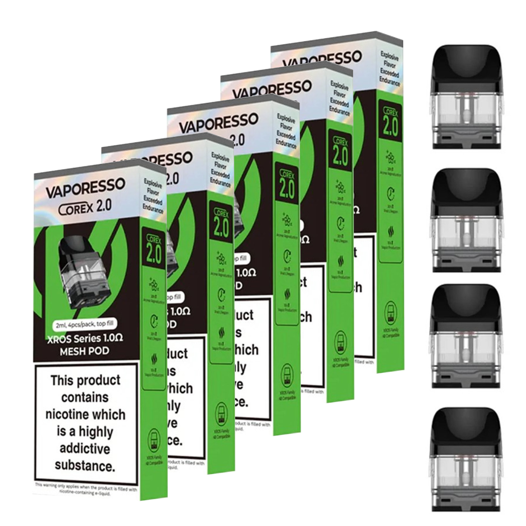 Brand: Vaporesso Vaporesso Xros Corex 2.0 Replacement Pods Vape Shop Vaporesso Xros 0.4 Pods Brand: Vaporesso Vaporesso Xros Corex 2.0 Replacement Pods Vape Shop Vaporesso Xros 0.4 Pods