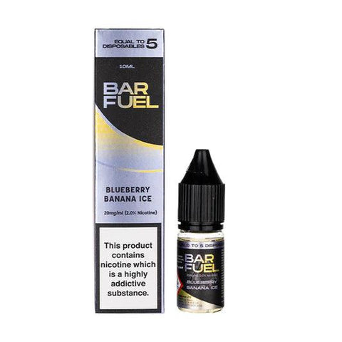 Bar Fuel Blueberry Banana Ice Nic Salt 10ml 10mg