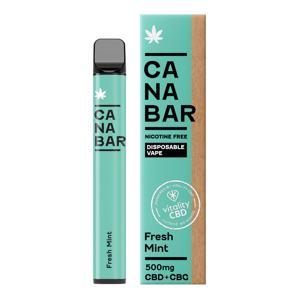 CANABAR Fresh Mint CBD Disposable Vape 500mg Royal Vapes CANABAR Fresh Mint CBD Disposable Vape 500mg Royal Vapes
