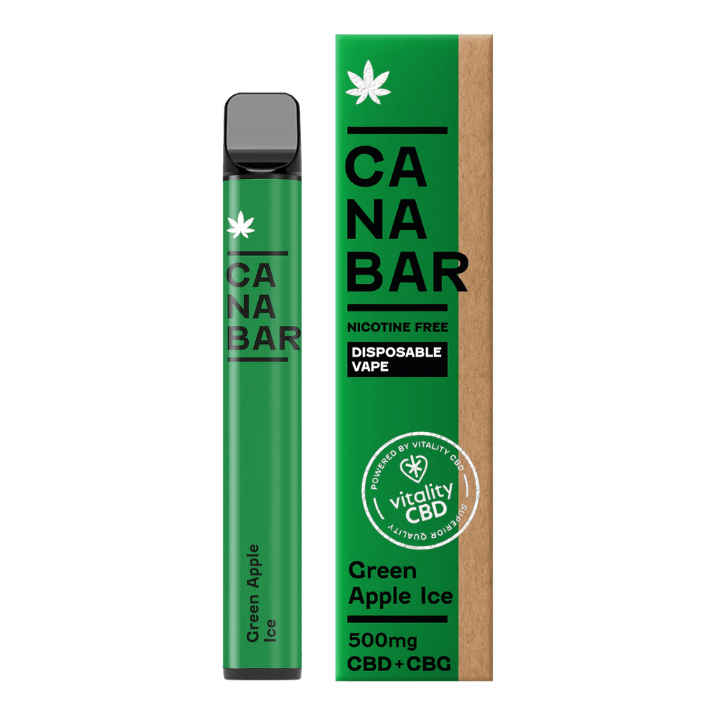 CANABAR Green Apple Ice CBD Disposable Vape 500mg Royal Vapes CANABAR Green Apple Ice CBD Disposable Vape 500mg Royal Vapes