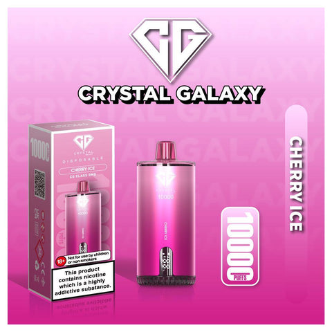 Crystal Galaxy Cherry Ice 10000 Disposable 0mg