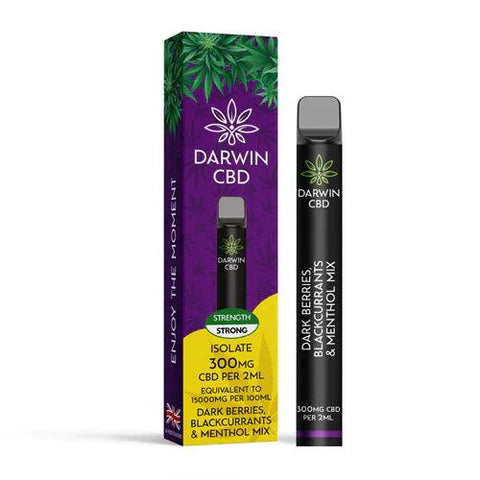 Darwin CBD Dark Berries, Blackcurrants & Menthol Mix CBD Disposable 300mg
