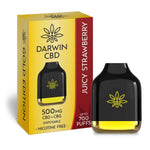 Darwin CBD Juicy Strawberry CBD+CBG Disposable 500mg