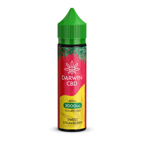 Darwin CBD Sweet Strawberry Isolate CBD eLiquid 60ml 1500mg